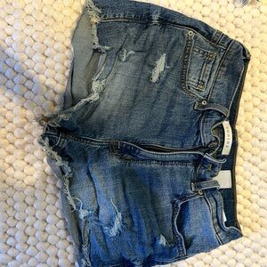 Eunina Blue Jean Distressed Cut-Off Shorts
